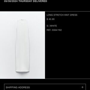 Zara White Dress